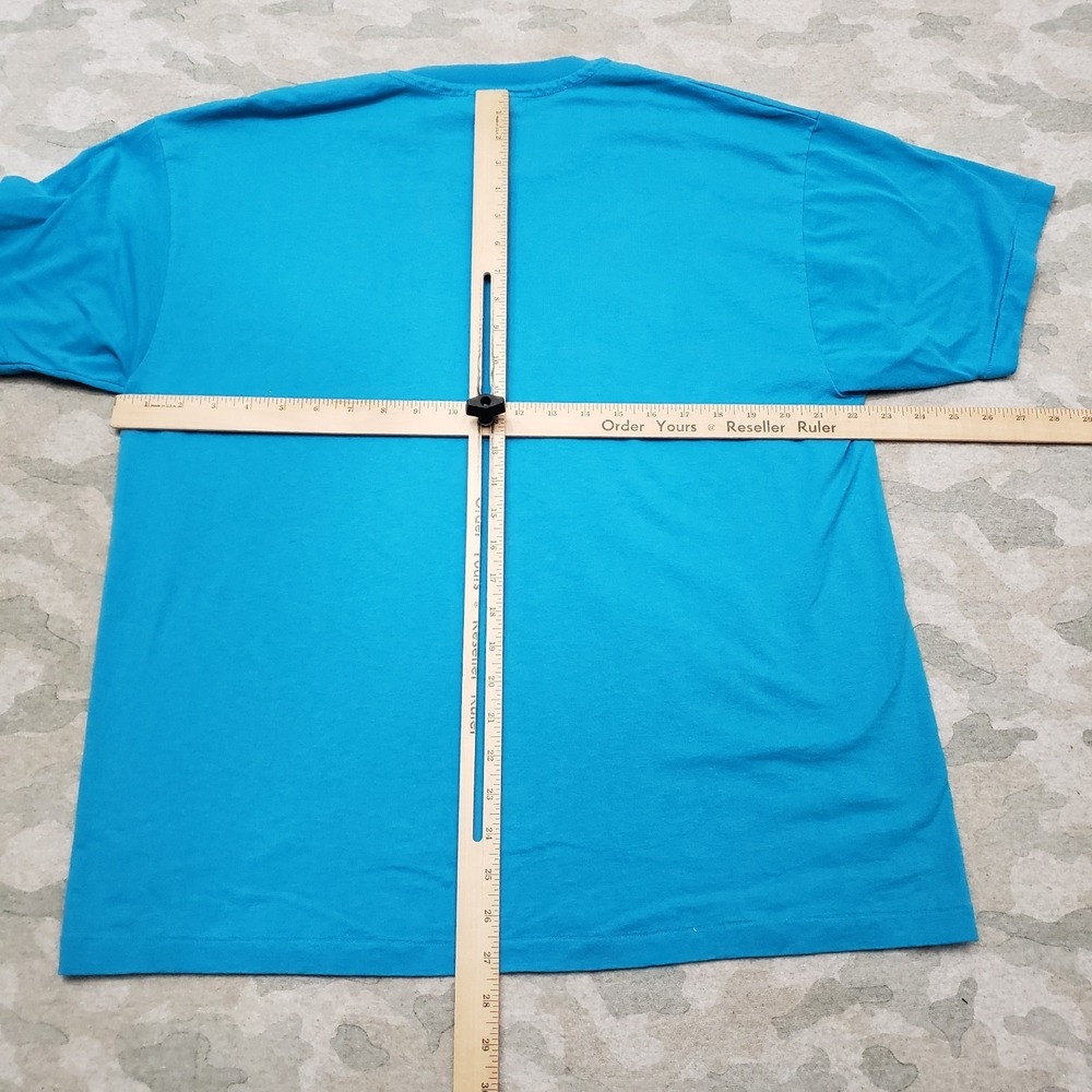 VTG Cactus Petes Hanes Shirt Mens XL Blue Single Stitch Heavyweight Casino - Picture 7 of 10